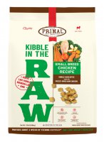 1.5磅 Primal Kibble In The Raw Small Breed Chicken Recipt 凍乾雞肉小型成犬肉粒糧, 美國製造 (到期日: 6-2025)