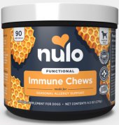 90粒 Nulo Immune Soft Chews Seasonal Allergy Support 抗季節性敏感強化免疫力咀嚼肉粒狗小食, 美國製造 (到期日: 8-2025)