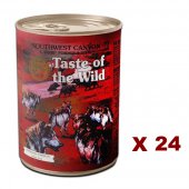 390克Taste of the Wild 無穀物湯汁煮牛肉粒主食狗罐頭, 北愛爾蘭製造 X 24罐特價 (平均每罐 $22)