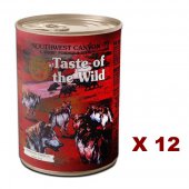 390克Taste of the Wild 無穀物湯汁煮牛肉粒主食狗罐頭, 北愛爾蘭製造 X 12罐特價 (平均每罐 $23)