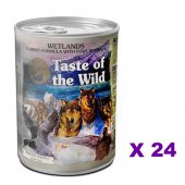 390克 Taste of the Wild Wetlands Fowl 無穀物湯汁煮雞肉粒主食狗罐頭x24罐特價 (平均每罐 $22), 北愛爾蘭製造 (到期日: 11-2025)