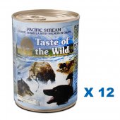 390克Taste of the Wild 無穀物湯汁煮三文魚肉粒主食狗罐頭, 北愛爾蘭製造 X 12罐特價 (平均每罐 $23)