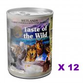 390克 Taste of the Wild Wetlands Fowl 無穀物湯汁煮雞肉粒主食狗罐頭x12罐特價 (平均每罐 $23), 北愛爾蘭製造 (到期日: 11-2025)
