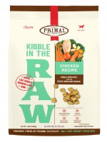 1.5磅 Primal Kibble In The Raw Chicken Recipt 凍乾雞肉成犬肉粒糧, 美國製造 (到期日: 4-2025)