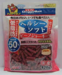 420克 DoggyMan 低脂短身軟牛肉條, 日本製造