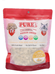 100克 Pure Freeze Dried Duck 冷凍乾純鴨肉粒, 貓狗適用, 中國製造