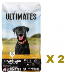 12公斤 Pro Pac Ultimates Grain Free Chicken Meal 無穀物天然雞肉馬鈴薯全犬糧, 美國製造 (2包特價發售: $900, 平均每包 $450)   (到期日: 5-2025)