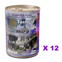 390克 Taste of the Wild Sierra Mountain Lamb 無穀物湯汁煮羊肉粒主食狗罐頭x12罐特價 (平均每罐 $23) 北愛爾蘭製造 (到期日: 11-2026)