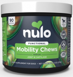 90粒 Nulo Mobility Soft Chews Joint & Cartilage 關節保健咀嚼肉粒狗小食, 美國製造 << $280 換購優惠 >>