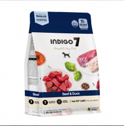 1.6公斤Indigo7 牛肉鴨肉挑咀配方有機狗糧