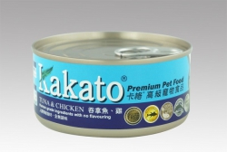 170克 Kakato Tuna & Chicken 吞拿魚加雞肉貓狗罐頭, 泰國製造