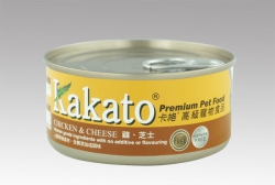 170克 Kakato Chicken & Cheese 雞肉加芝士貓狗罐頭, 泰國製造